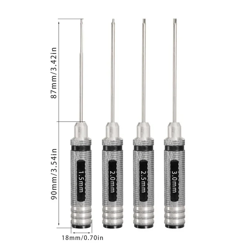 Rc Helicopter Tool Kit - Chave Allen com Pontas Endurecidas 1.5mm